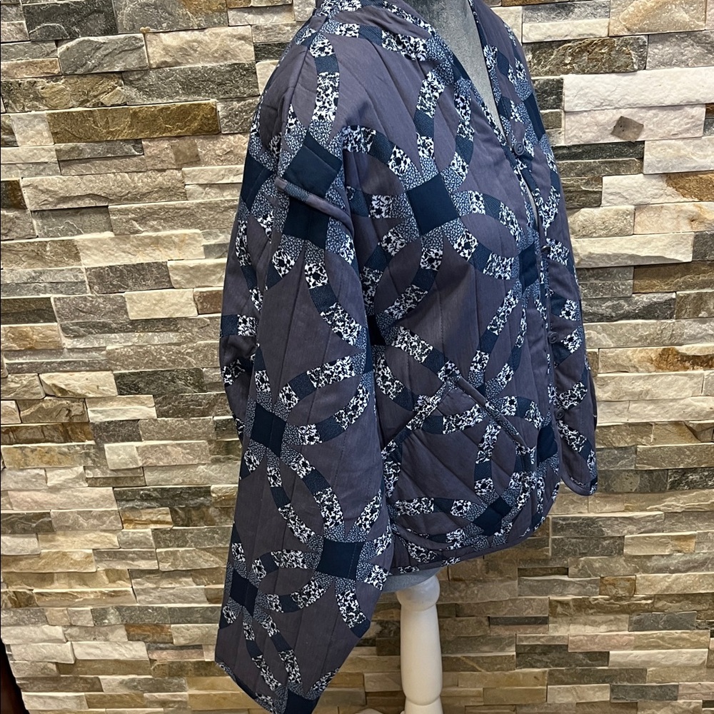 Universal Thread Blue Floral Jacket - image 8